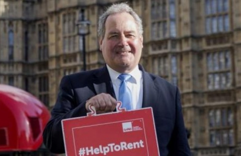 Bob supporting the Help to Rent campaign 