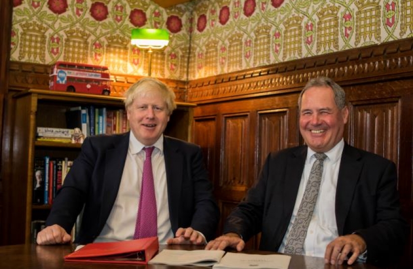 Bob Blackman with Boris Johnson