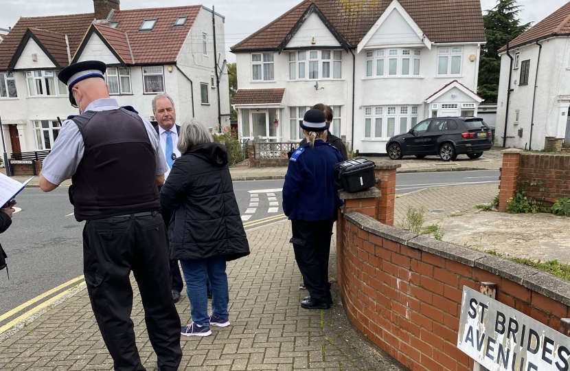 Bob Meets Concerned Residents and Local Police on St Brides Avenue