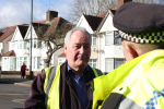 Bob Blackman at a Community Roadwatch session with the police