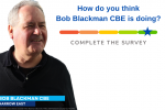 Image of Bob Blackman with text asking 'How do you think Bob Blackman CBE is doing?'