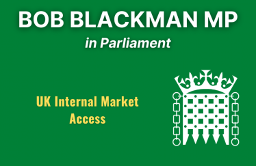 Bob Blackman on UK Internal Market Access