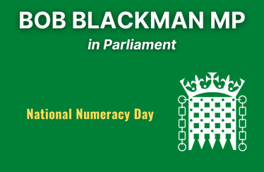 Bob Blackman on National Numeracy Day
